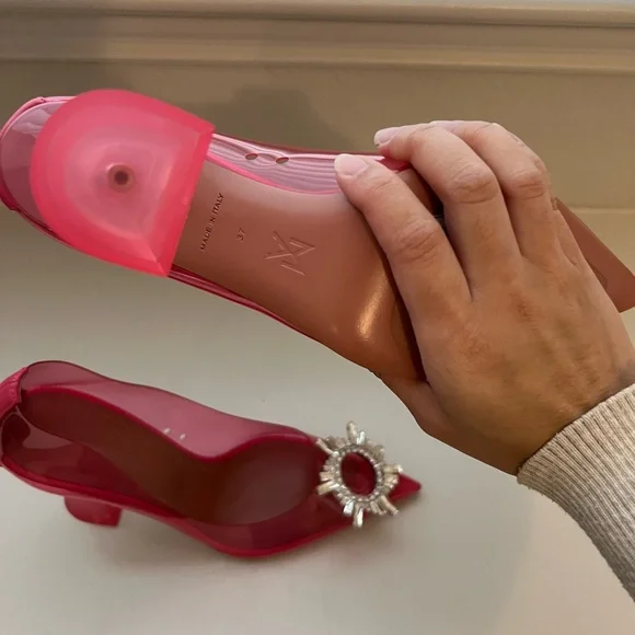 Amina Muaddi Begum PVC Pump - Picture 9 of 12